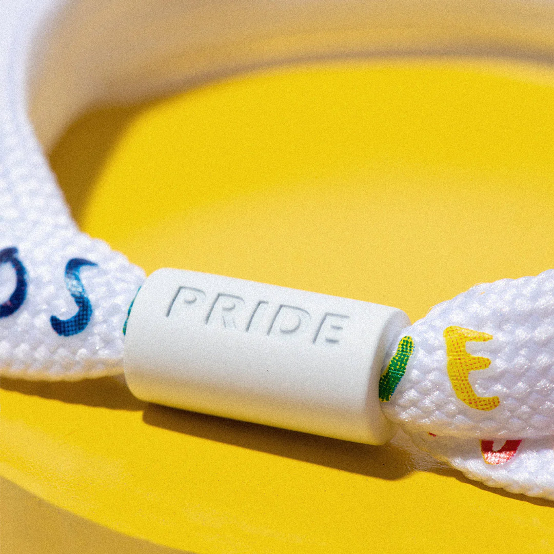 PRIDE "Positive Vibes" Printed Single Lace Bracelet - Image 5