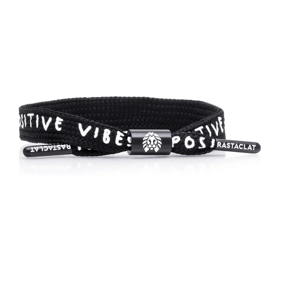 "Positive Vibes" Printed Single Lace Bracelet - Image 3