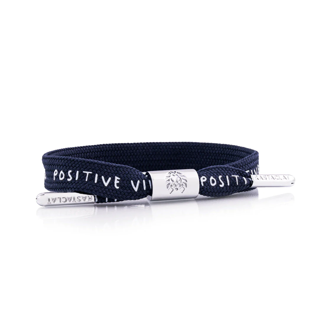 "Positive Vibes" Printed Single Lace Bracelet - Image 5