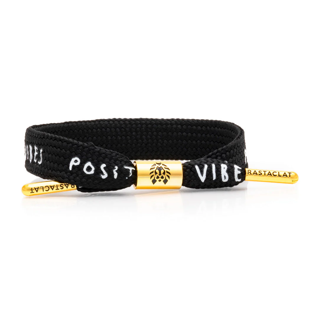 "Positive Vibes" Printed Single Lace Bracelet - Image 7