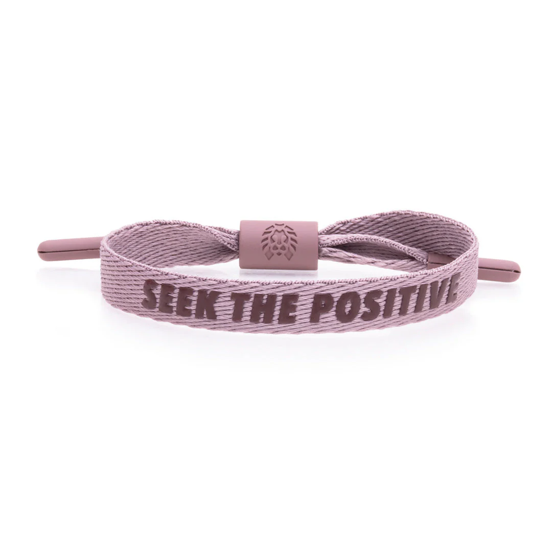 "Seek the Positive" Printed Single Lace Bracelet - Image 3